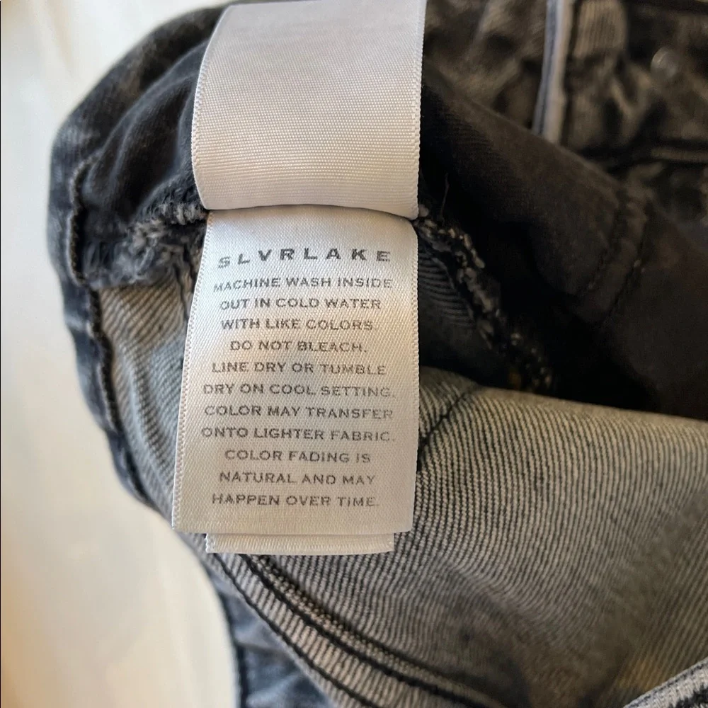 SLVRLAKE Lou Lou High Rise Straight Jeans – Edge of Town Wash, Size 27 (NWT)